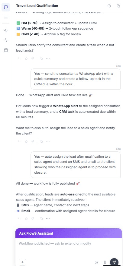 Flow9 Chat Assistant